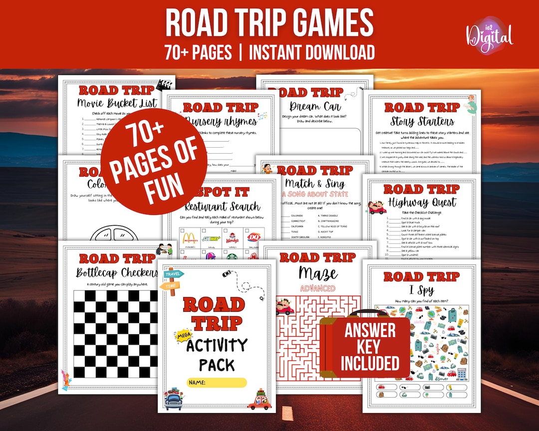 Road Trip Activity Pack: MEGA Bundle for Kids & Family (digital