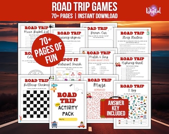 Pacote de atividades para viagem: MEGA pacote para crianças e família (download digital)