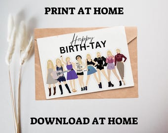 Cartão de Feliz Aniversário para Tay: Taylor para imprimir (download em PDF)