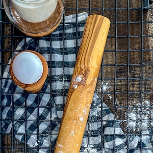 Rolling pin Ø4 L40 cm made of olive wood