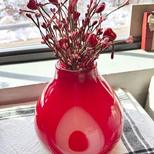 Polka Dot Murano Glass Vase - Etsy