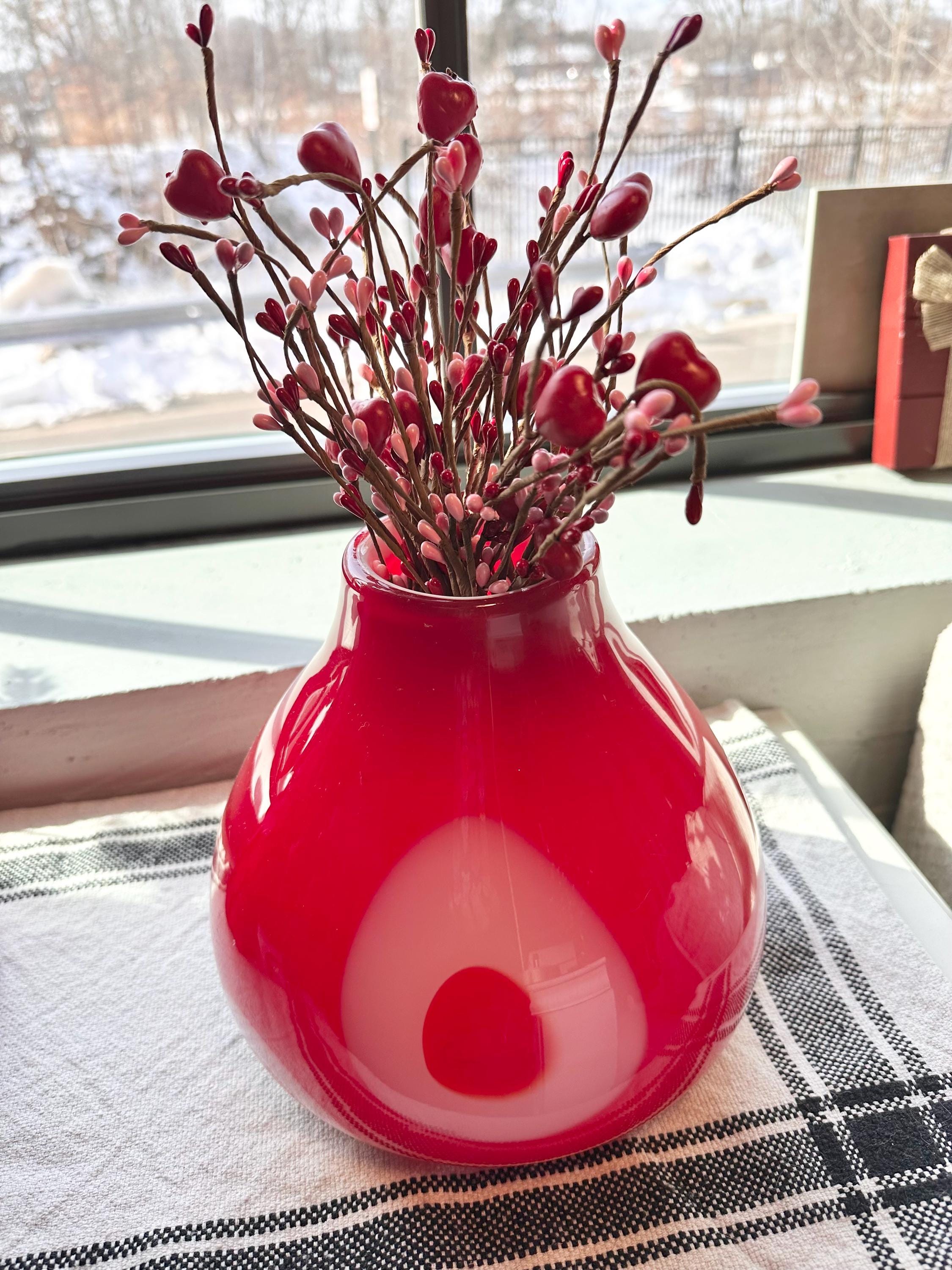 Red Polka Dots Vase - Etsy