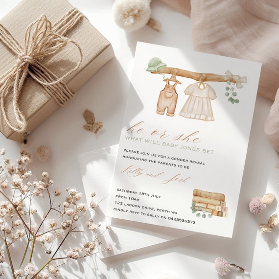 Shower Decorations Gender Reveal Kmart Baby Shower Boho Gender - Main Image