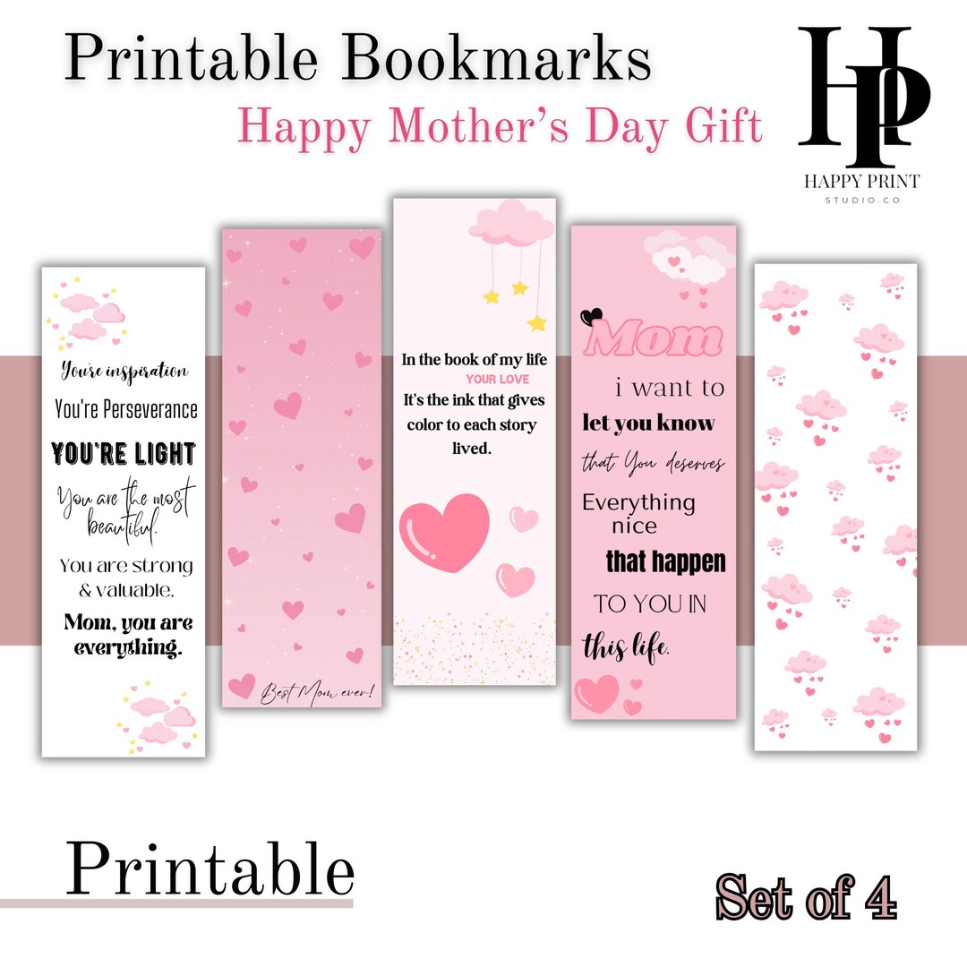 Printable Mother s Day Bookmark Template Mom Bookmark/ Special Mom Printable Mother s Day Bookmark Template Mom Bookmark/ Special Mom