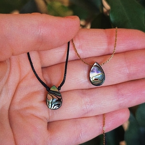 Collier en opale de mer, collier en coquillage ...