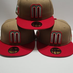2023 WBC New Era Khaki/red Mexico Fitted Hat 