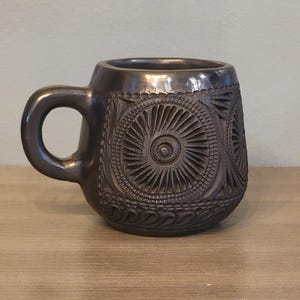 Traditional Black Barrio Negro Coffee & Chocolate Mug