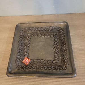 Oaxacan Decorative Black Clay Pottery decorative Key Tray
