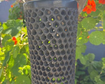 Handcrafted Black Clay Hanging Cylinder for Indoor & Outdoor Décor Pottery
