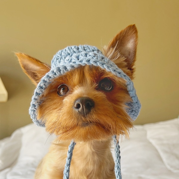 Crochet Bucket Pet Hat For Summer Dog Hat For Summer Cat Bucket Hat For Cat Crochet Bucket Hat Gift For Cat Lover Gift For Dog Mom Gift