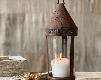 Antique French  large candle Lantern,
