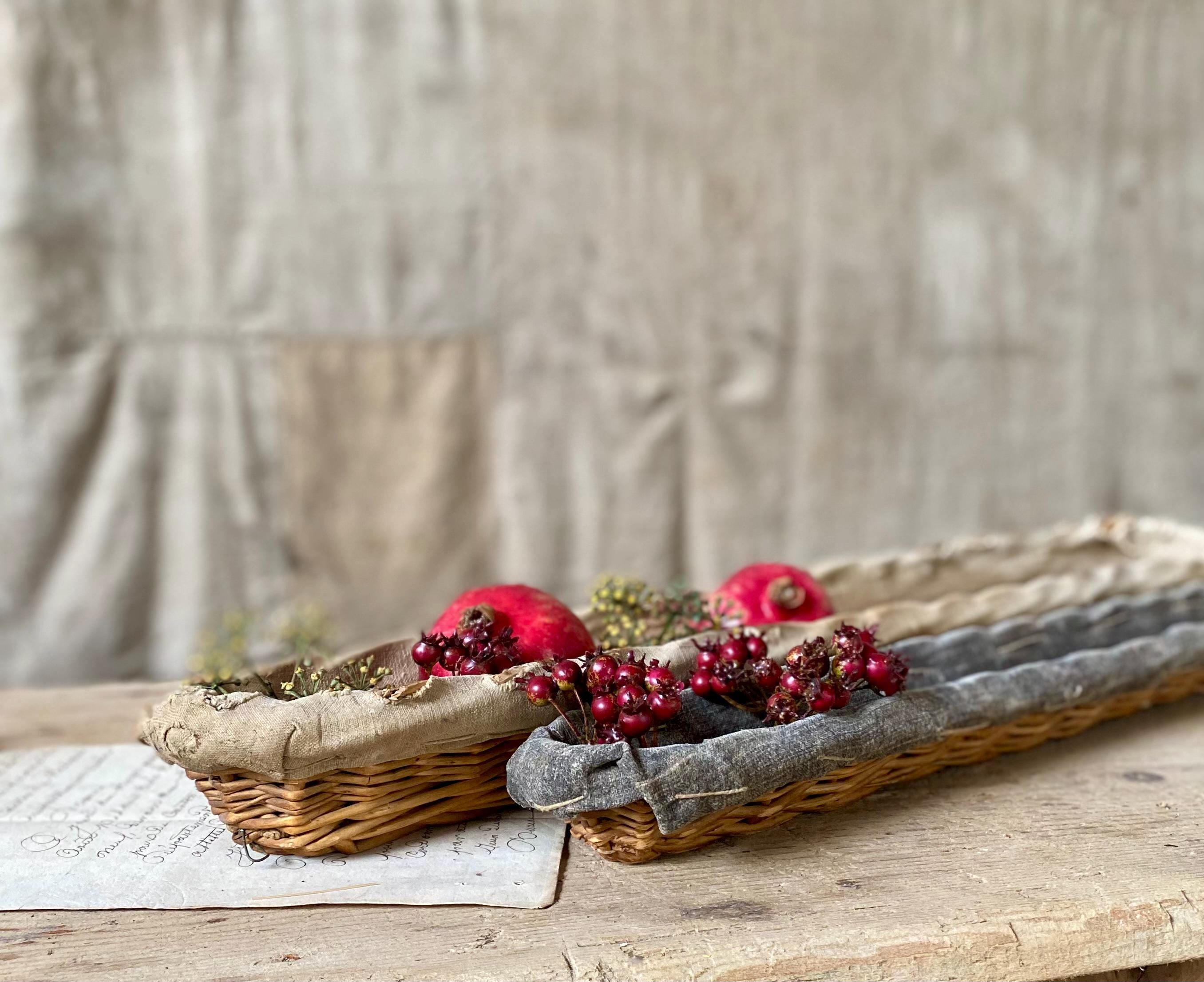 Antique French Baguette Basket - Etsy