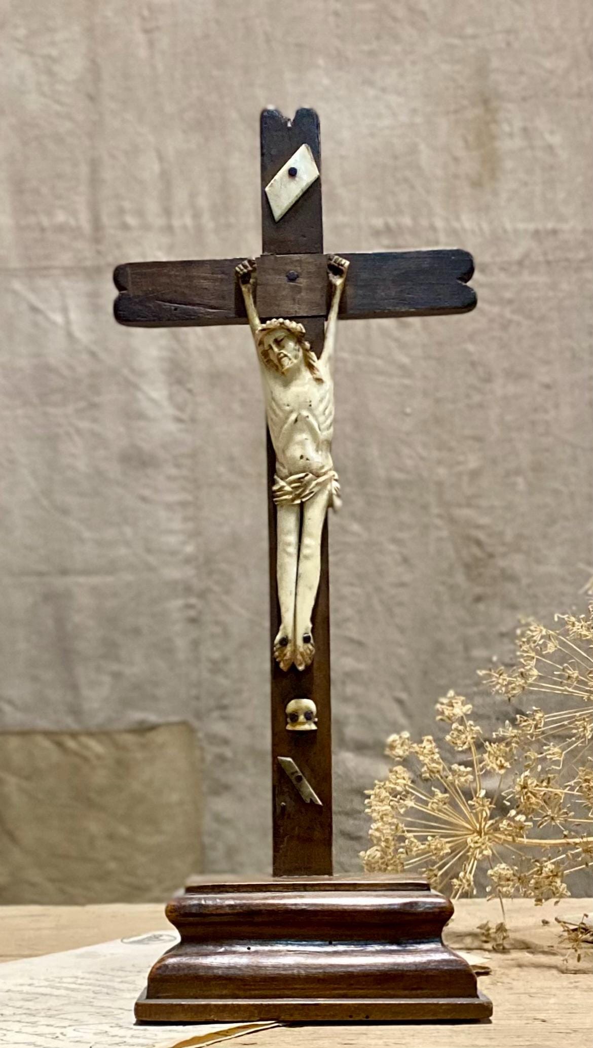 Antique French Christ on the Cross, 18th-century Jansenist Chris