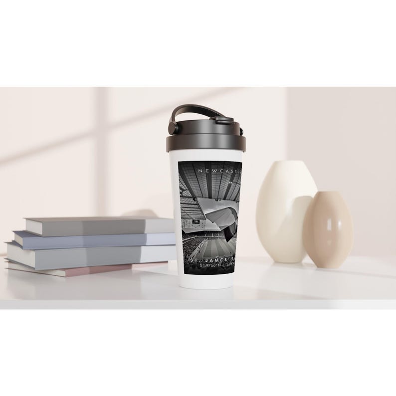 Newcastle United Travel Mug: St James Park Toon Army Design image 2