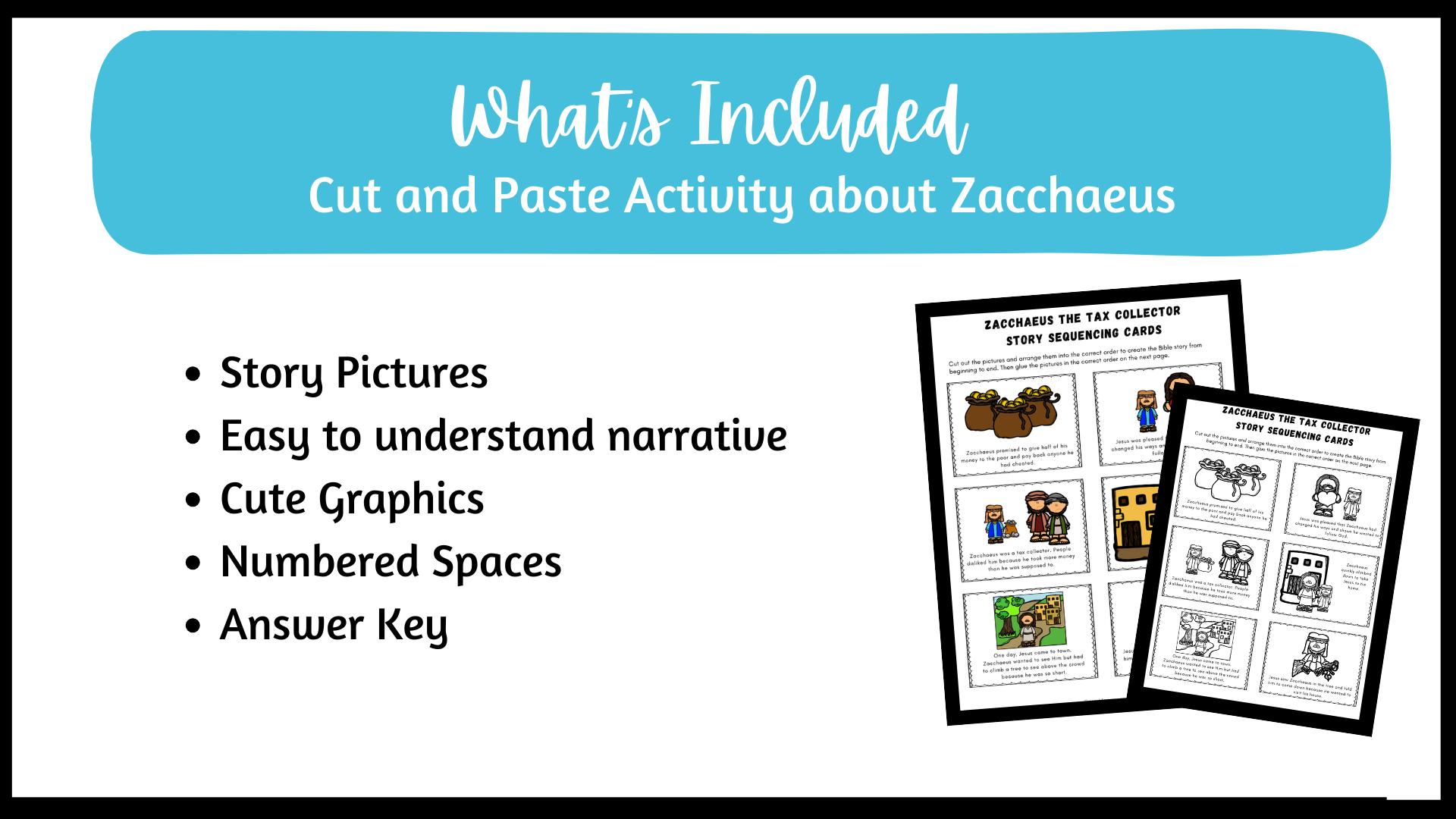 Zacchaeus the Wee Little Man and Tax Collector - Jesus Bible Story ...