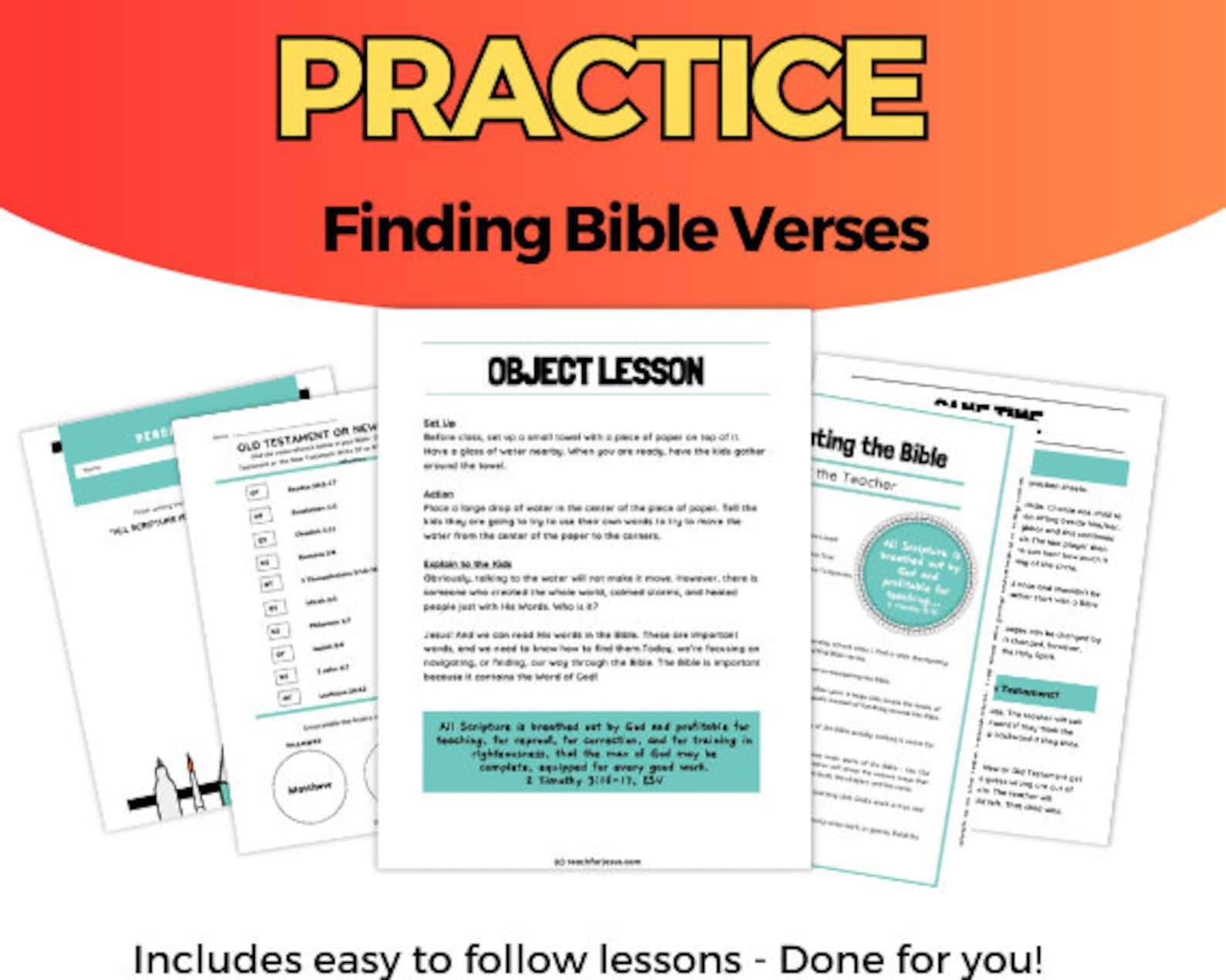 How to Find Bible Verses Sunday School Lesson and Activities for Kids ...
