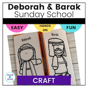 Deborah and Barak Craft Activity For Sunday School Kids