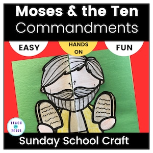 Moses and the Ten Commandments Craft Activity For Sunday School Kids