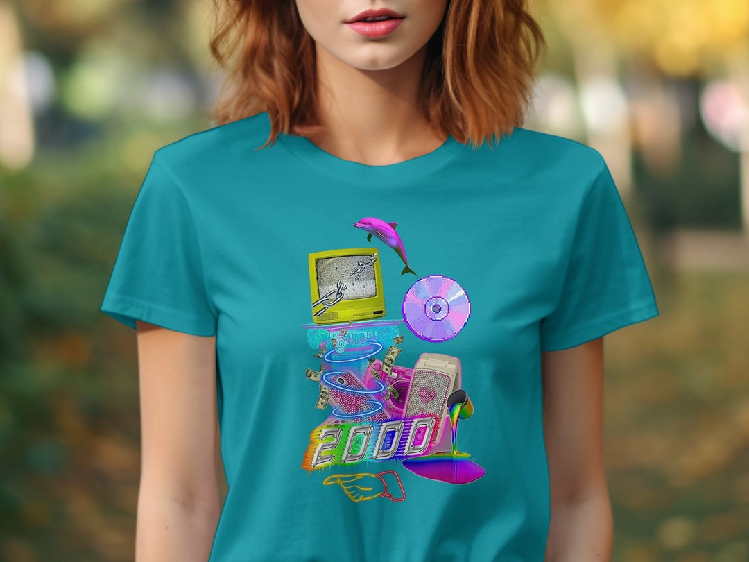 Y2K SHIRT UNISEX for Him Her Nostalgia 2000s 90s Pop Colors Etsy