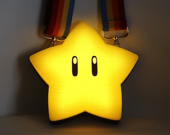 Starlight Satchel: Light-up star-shaped crossbody bag