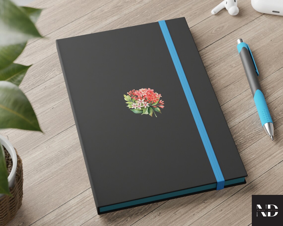 Watercolor Ixora Clipart PNG Set of 21, Ixora Floral Flower Bouquet PNG ...
