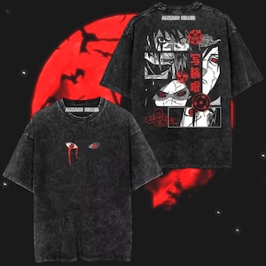 Vintage Uchiha Legacy T-Shirt, Uchiha Streetwear for Anime Enthusiasts, Uchiha manga t-shirt