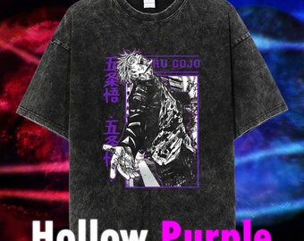 Camisetas vintage de Jujutsu Kaisen, ropa de calle de Gojo Satoru para amantes del anime, camiseta del manga de Gojo