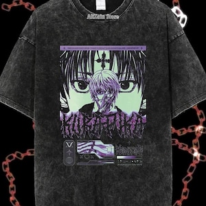 Chains of Vengeance – Kurapika Vintage Tee, hunter X hunter tee, Kurapika Streetwear for Anime Enthusiasts, manga