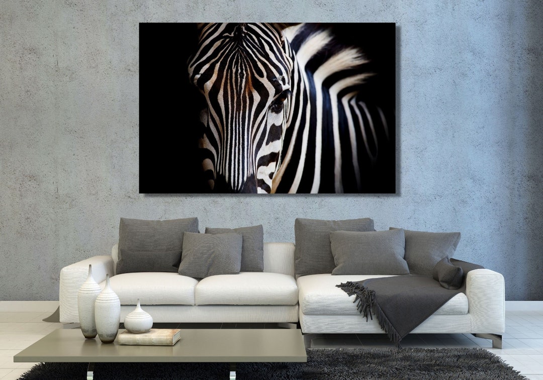 Zebra Canvas Wall Art, Wild Animals Photo, Zebra Print, Zebra Wall Art