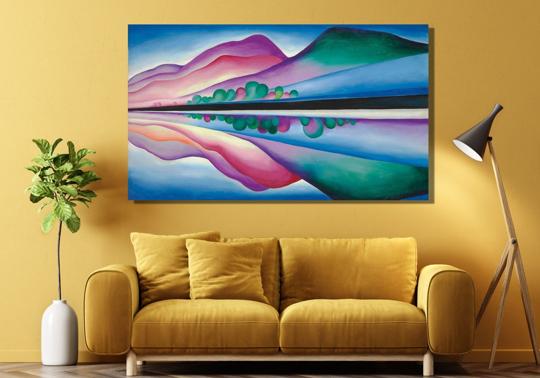 Georgia O'keeffe Colorful Mountain Ready to Hang Canvas,reproduction ...