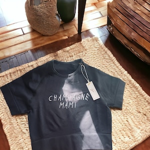 Champagner Mami Nahtloses Crop Top