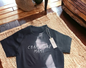 Champagne Mami Seamless Crop Top