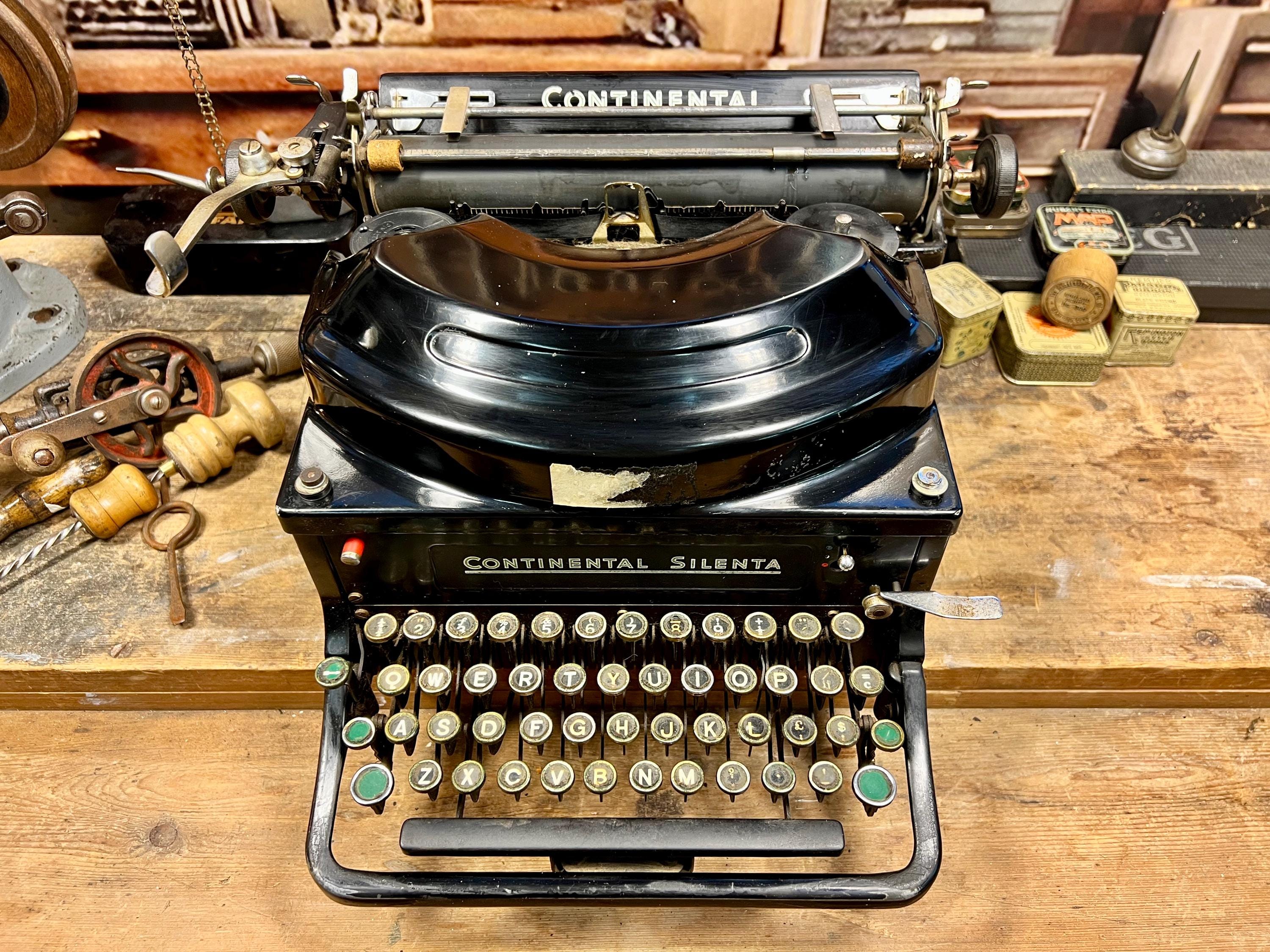 Vintage Antique Continental Silenta Typewriter in 2-star