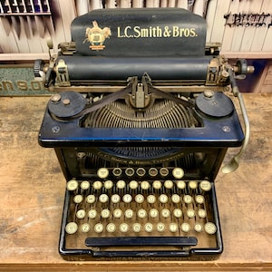 L C Smith Typewriter - Etsy