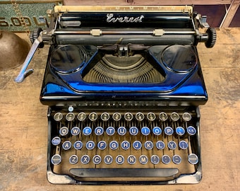 Everest 90 Schreibmaschine in 3-Sterne-Zustand Vintage Antik