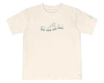 Skovsgaard t-shirt beige med grøn print ECO