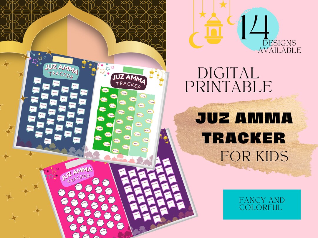 Printable Juz Amma Tracker for Muslim Kids Instant Download - Etsy