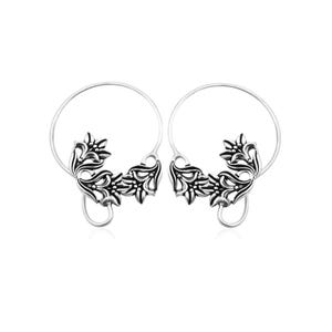 Flower Ear Cuff Earring Unique Style Handmade Jewellery 18k Gold Plated Brass Ear Wrap Climber Cuff Fashion Earrings Gift Idea ONK-09