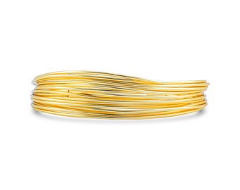 Prachtige Messing Sieraden Vergulde Messing Handmanchet Bangle Wire Wrapped Handgemaakte Mode-sieraden Verstelbare Armband Cadeau Voor Vrouwen ONB-111
