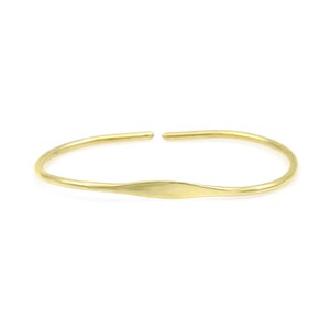 Minimal Hand Cuff Bangle Gold Plated Brass Jewelry High Finished Waterproof Adjustable Bangles Handmade Fashion Jewelry Gift For Her ONB-32
