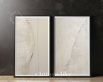 Minimalist Wabi Sabi Painting | Neutral Decor Fashion Art | Digital Download | Abstract Decor DIGITAL | BYRN-M102-103