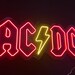 AC/DC Neon Signg, Rock Band Handmade Night Lamp LED Neon Sign , Neon ...
