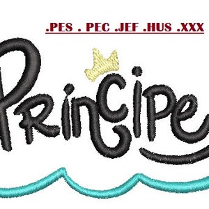 Baby Embroidery Design | machine embroidery pattern Prince | Baby embroidery file 9.5 x 5 cm
