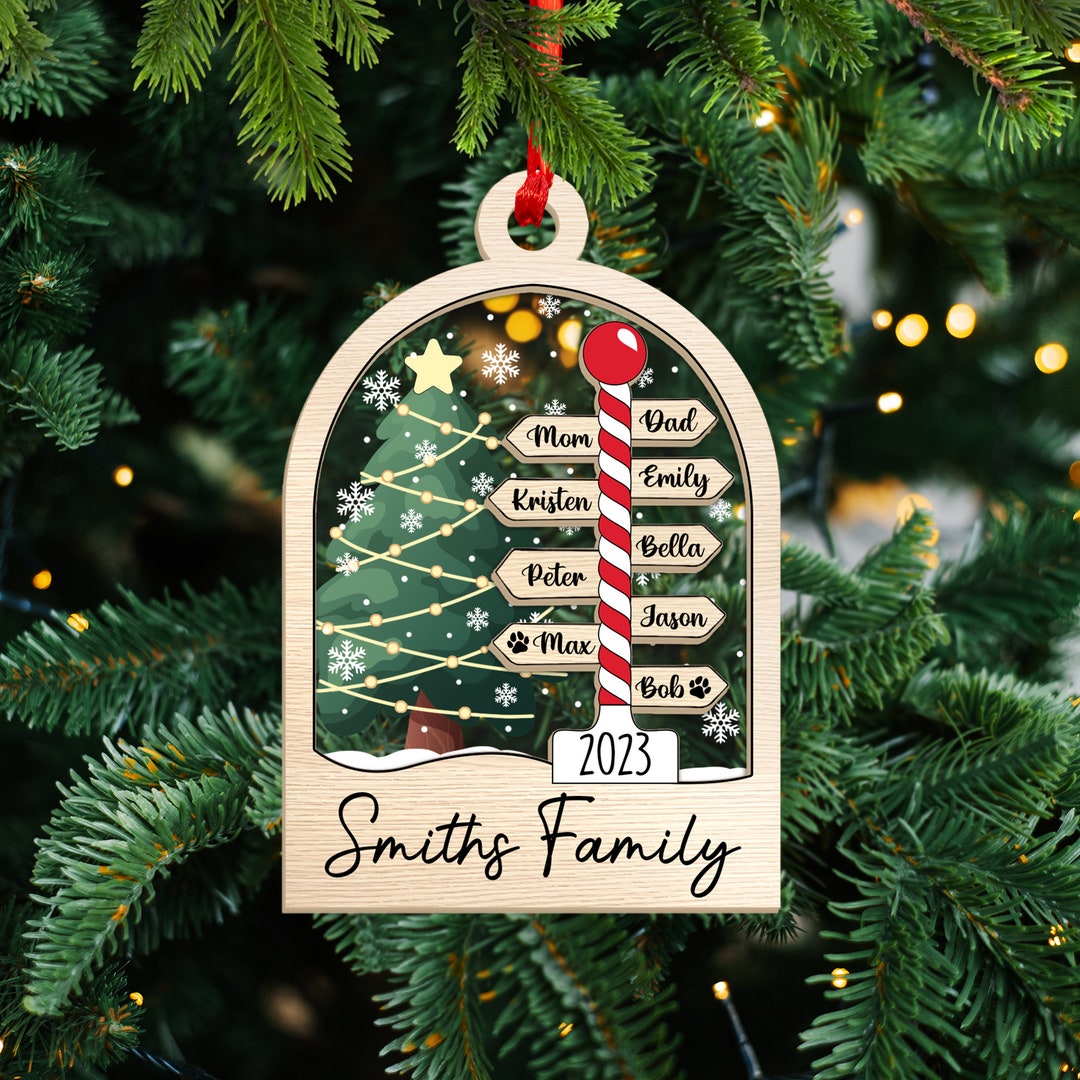 Family Christmas Ornament, Personalized Family Ornament, Family ...