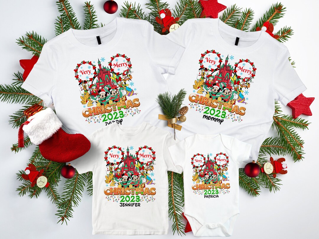 Disney Christmas 2023 Shirt Disney Christmas Matching Shirts Etsy