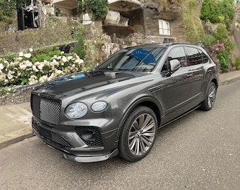 Pour Bentley Bentayga 2020 2024 lifting pare-chocs avant spoiler inférieur séparateur de lèvre réglage fibre de carbone