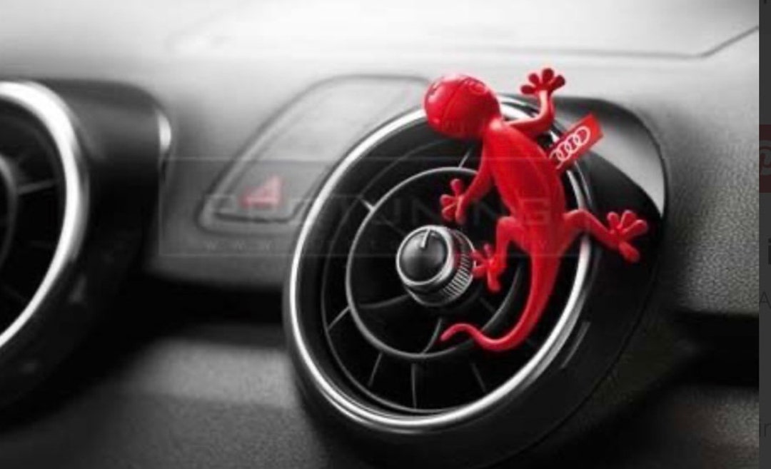 Audi Quattro Red Gecko Air Freshener Scent Flowers Fragrance Genuine