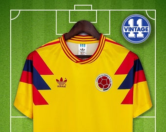 Colombia famous retro soccer jersey World Cup 1990