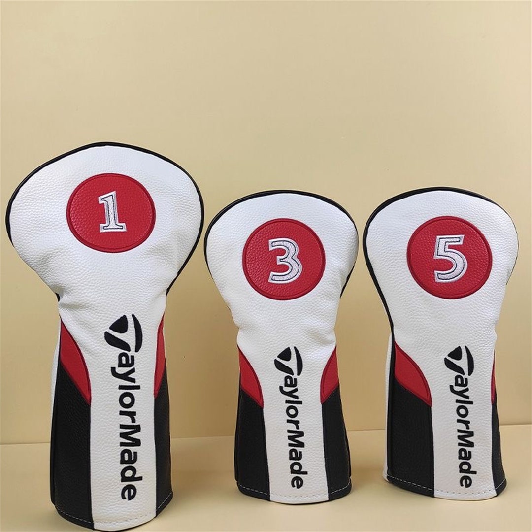 Black and White Taylormade Driver Head Cover Leather Etsy
