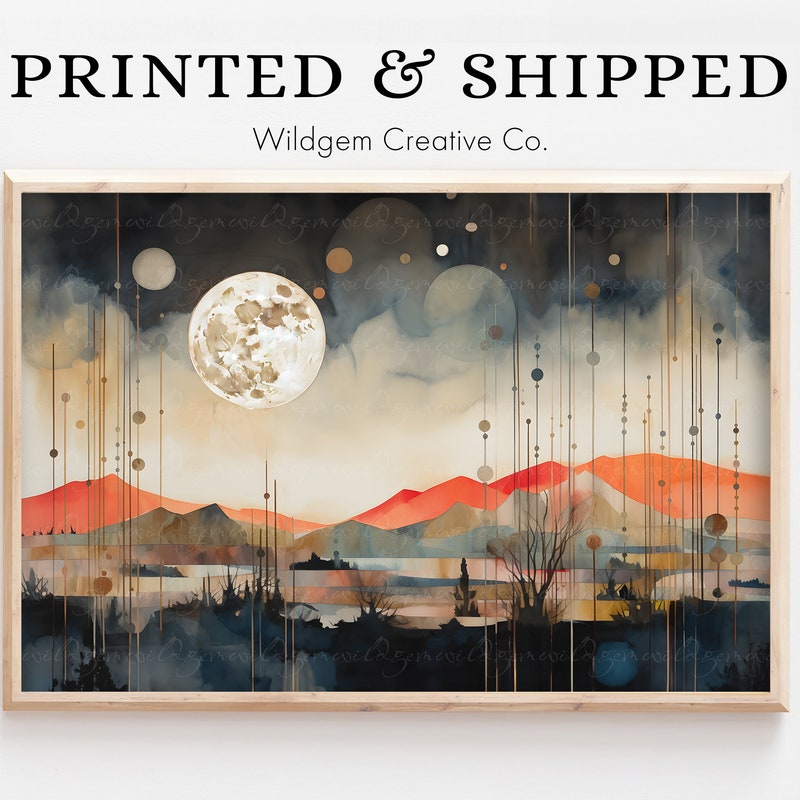 Full Moon Art - Etsy